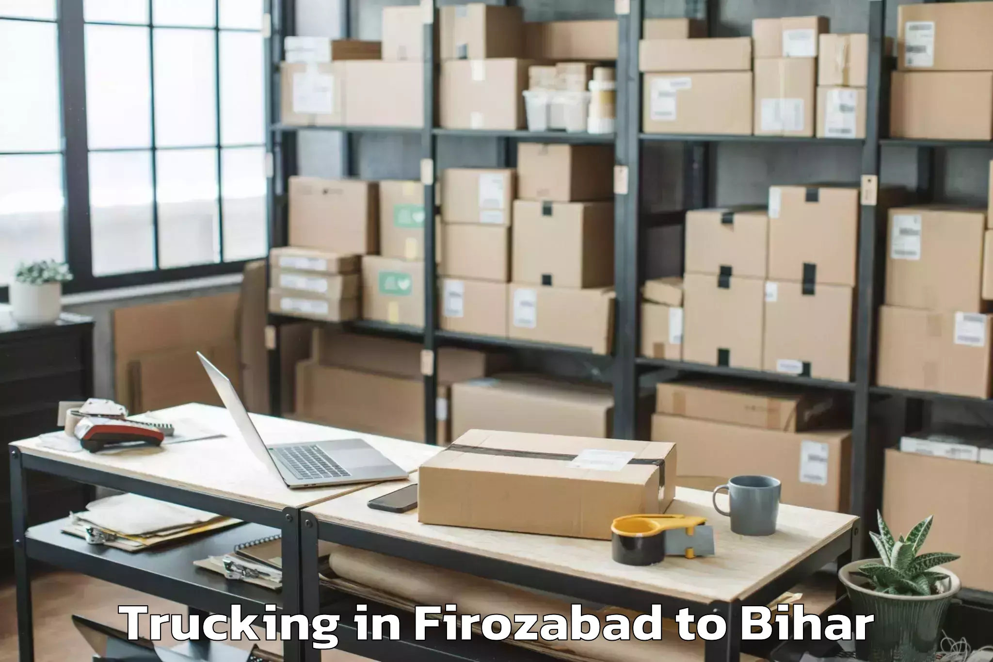 Professional Firozabad to Chandi Nalanda Trucking